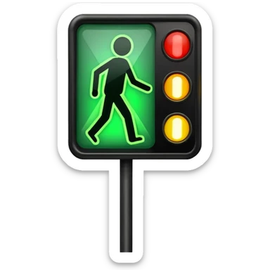 Crosswalk Light signal icon Lights , Kidsn. sticker