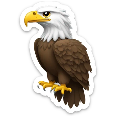 Eagle in the state of Georgia  sticker