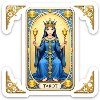 tarot card sticker