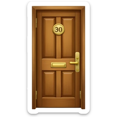 hotel room number 三百九 in Japanese sticker