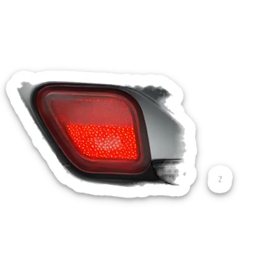 tail light on a car sticker