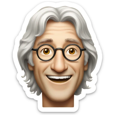 john lennon smiling sticker