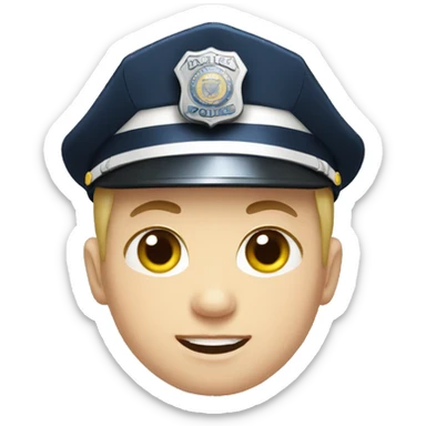 Police officer with down syndrome sticker