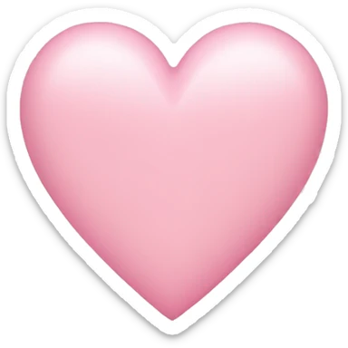 Lightpink heart sticker