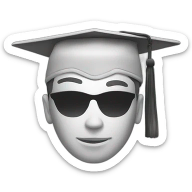 money graduate male sticker