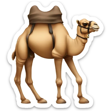 Camel with a gun sticker