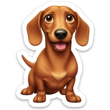 wiener dog sticker