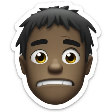 2D from Gorillaz sad sticker