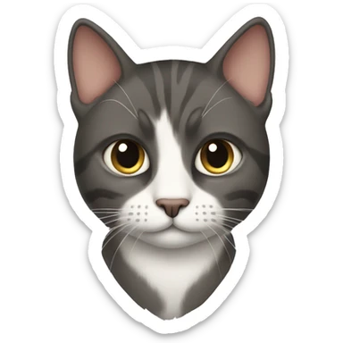 Trevor Henderson cartoon cat  sticker