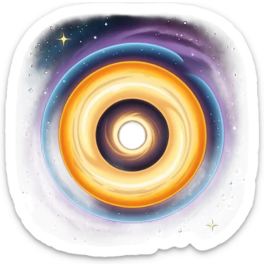 Black hole sticker