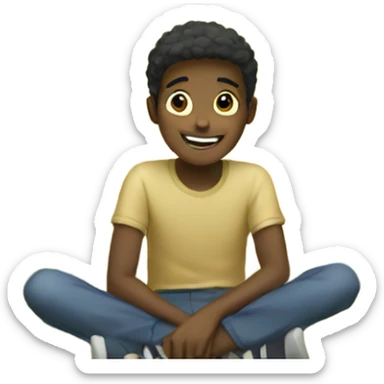 boys enjoying outdoors under tree sticker