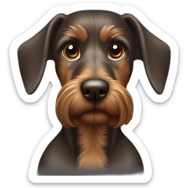 Dunkler dackel sticker