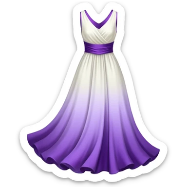 doce branco e roxo sticker