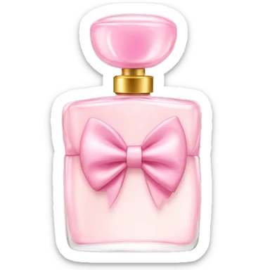 Light pink bow perfume  sticker