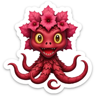 quiero q mi emoji se parez ca a un demogorgon de stranger things sticker