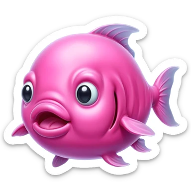Blob fish sticker