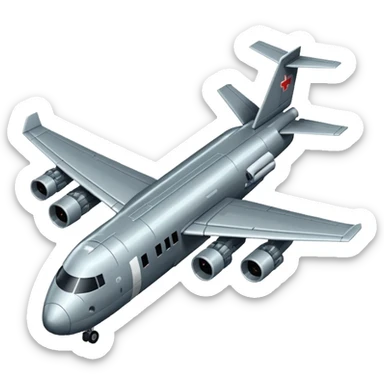 8bit bomber airplane sticker