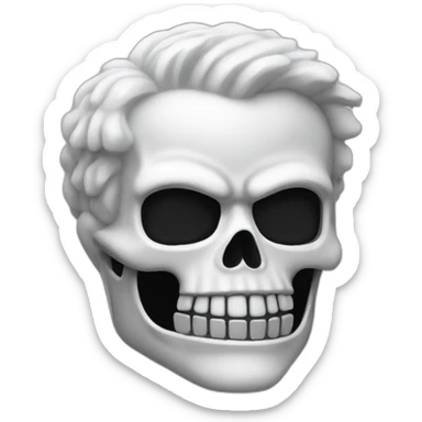 white ghost rider sticker
