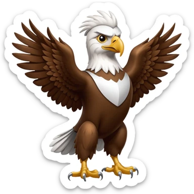 liberty university eagle mascot sticker