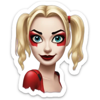 Margot Robbie as Harley Quinn sticker