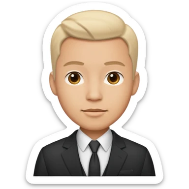 Suit and guy sticker