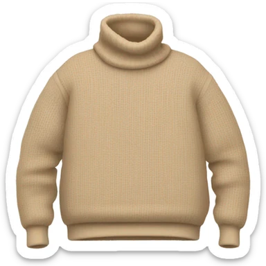 Cozy Pullover beige Autimn sticker