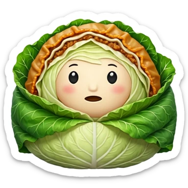 Cabbage roll  with no face sticker