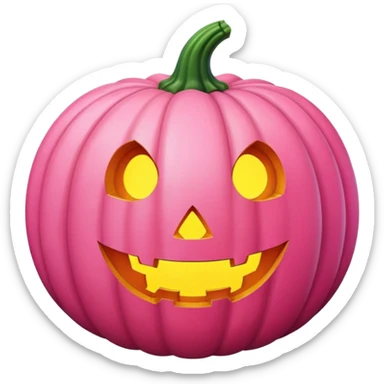 pink pumpkin sticker