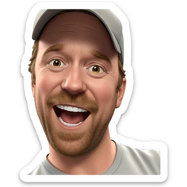 smiling male portrait indoors sticker