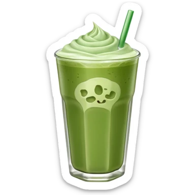 Iced matcha latte  sticker