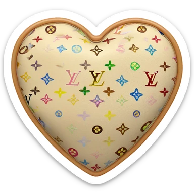 Heart full louis vuitton  sticker