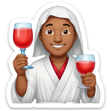 Make the kool-aid man, but make him into a cult leader. sticker