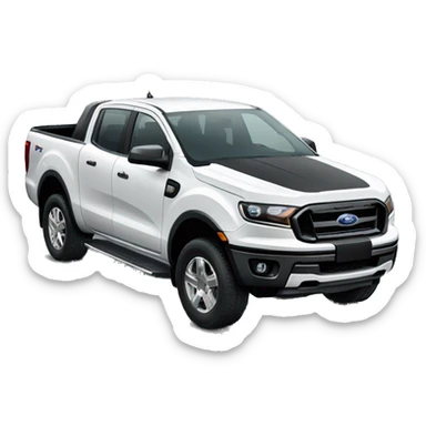 White ford ranger 2024 sticker