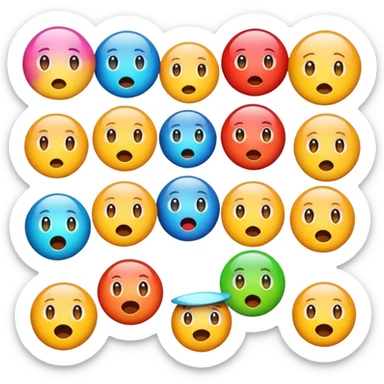 Emoji straggeling itself  sticker