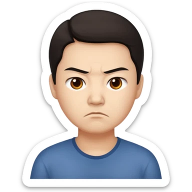 The disgruntled Chinese sticker