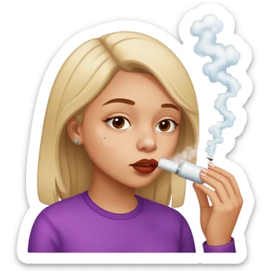 a girl snorting cocaine sticker