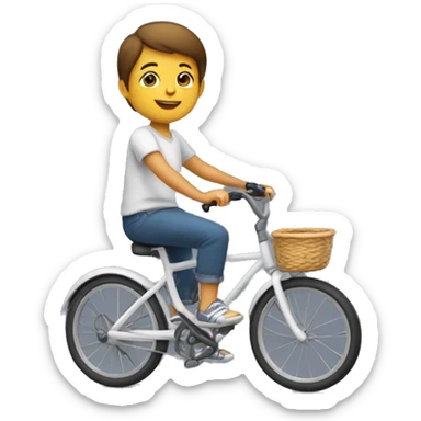 genera moi un enfant sur un velo sticker