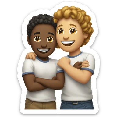 two bestfriends  sticker