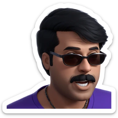 cool guy in sunglasses sticker