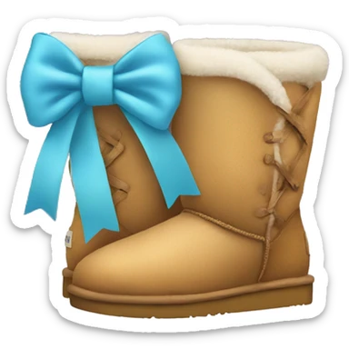 Uggs with bows sticker