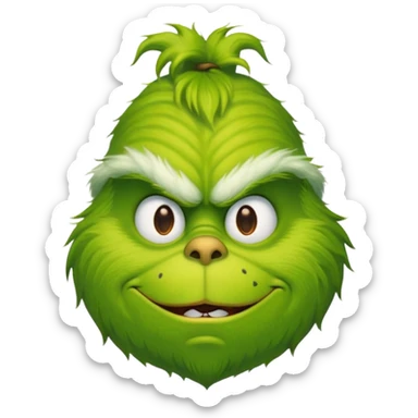 Grinch sticker