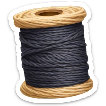 spool of thread which is crying - sad eyes and tears sticker