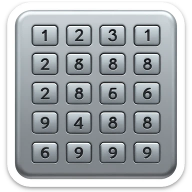 Keypad entry sticker