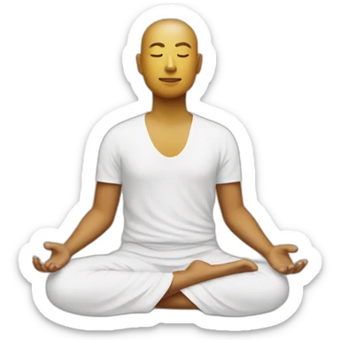 Meditation liegend sticker
