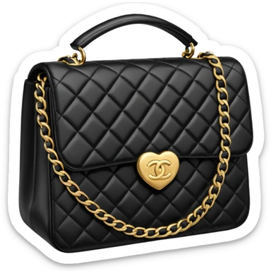chanel heart bag sticker