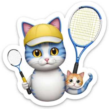 Tennis-Racket Animals sticker