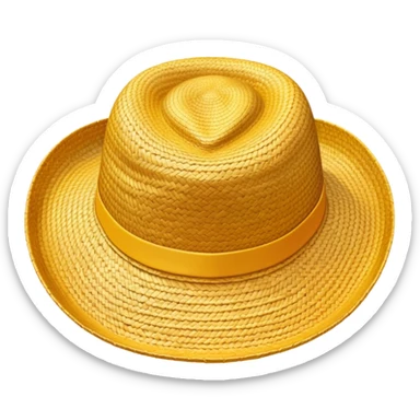 Straw hat from One Piece anime sticker