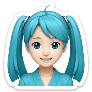Hatsune Miku smile sticker
