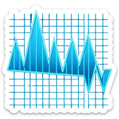 Create a stylized emoji that represents futuristic algorithmic trading. final result should feel sleek, high-tech, and forward-looking — like a blend of Wall Street and sci-fi. sticker