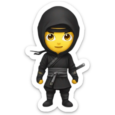 Ninja white dev sticker